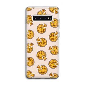 CaseCompany You Had Me At Pizza: Samsung Galaxy S10 4G Transparant Hoesje