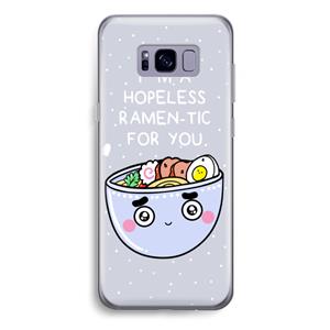 CaseCompany I'm A Hopeless Ramen-Tic For You: Samsung Galaxy S8 Plus Transparant Hoesje