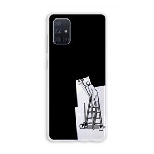 CaseCompany Musketon Painter: Galaxy A71 Transparant Hoesje