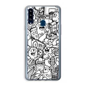 CaseCompany Vexx City #2: Samsung Galaxy A20s Transparant Hoesje