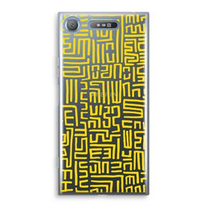 CaseCompany Majorelle Blue Print: Sony Xperia XZ1 Transparant Hoesje