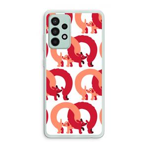CaseCompany Dogs: Samsung Galaxy A52s 5G Transparant Hoesje