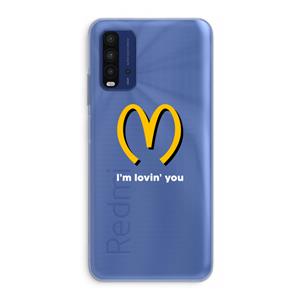 CaseCompany I'm lovin' you: Xiaomi Redmi 9T Transparant Hoesje