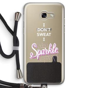 CaseCompany Sparkle quote: Samsung Galaxy A5 (2017) Transparant Hoesje met koord