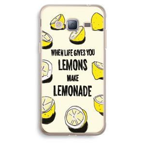 CaseCompany Lemonade: Samsung Galaxy J3 (2016) Transparant Hoesje