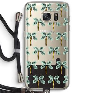CaseCompany Paradise: Samsung Galaxy S7 Transparant Hoesje met koord