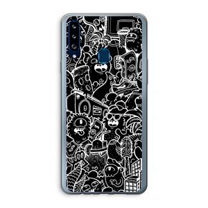 CaseCompany Vexx Black City : Samsung Galaxy A20s Transparant Hoesje