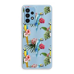 CaseCompany Kleurrijke papegaaien: Samsung Galaxy A52 Transparant Hoesje