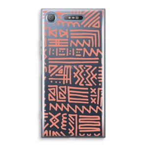 CaseCompany Marrakech Pink: Sony Xperia XZ1 Transparant Hoesje