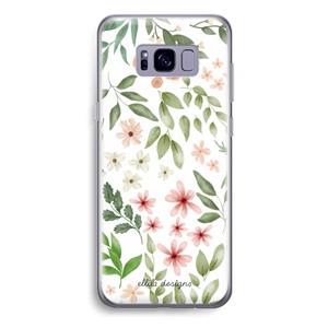 CaseCompany Botanical sweet flower heaven: Samsung Galaxy S8 Plus Transparant Hoesje