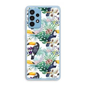 CaseCompany Tukans: Samsung Galaxy A52 Transparant Hoesje