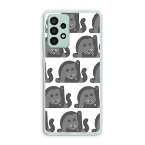 CaseCompany Cats: Samsung Galaxy A52s 5G Transparant Hoesje