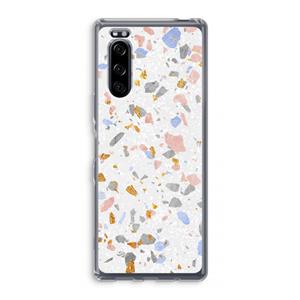 CaseCompany Terrazzo N°8: Sony Xperia 5 Transparant Hoesje