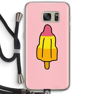 CaseCompany Raketijsje: Samsung Galaxy S7 Transparant Hoesje met koord