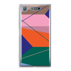 CaseCompany Gestalte 1: Sony Xperia XZ1 Transparant Hoesje