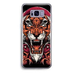 CaseCompany Tiger and Rattlesnakes: Samsung Galaxy S8 Plus Transparant Hoesje