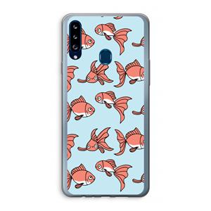 CaseCompany Blub: Samsung Galaxy A20s Transparant Hoesje