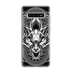 CaseCompany Oh Deer: Samsung Galaxy S10 4G Transparant Hoesje