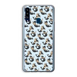 CaseCompany Zeemeermin: Samsung Galaxy A20s Transparant Hoesje