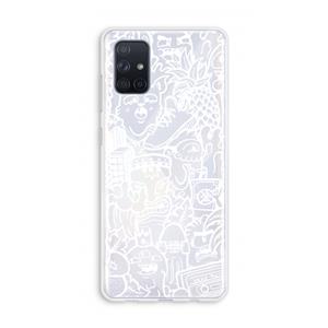 CaseCompany Vexx Mixtape #2: Galaxy A71 Transparant Hoesje