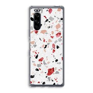 CaseCompany Terrazzo N°12: Sony Xperia 5 Transparant Hoesje
