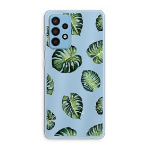 CaseCompany Tropische bladeren: Samsung Galaxy A52 Transparant Hoesje
