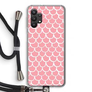 CaseCompany Dakpannetjes: Samsung Galaxy A32 5G Transparant Hoesje met koord