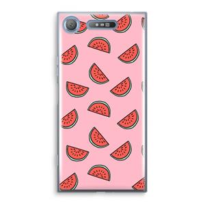 CaseCompany Watermeloen: Sony Xperia XZ1 Transparant Hoesje