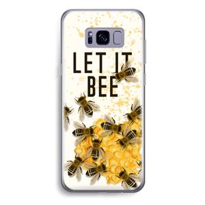 CaseCompany Let it bee: Samsung Galaxy S8 Plus Transparant Hoesje