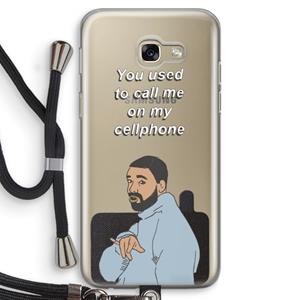CaseCompany Hotline bling: Samsung Galaxy A5 (2017) Transparant Hoesje met koord