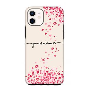 CaseCompany Hartjes en kusjes: iPhone 12 mini Tough Case