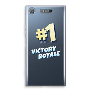CaseCompany Victory Royale: Sony Xperia XZ1 Transparant Hoesje