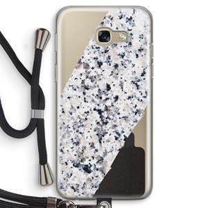 CaseCompany Gespikkelde marmer: Samsung Galaxy A5 (2017) Transparant Hoesje met koord