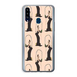 CaseCompany Pop Some Kim: Samsung Galaxy A20s Transparant Hoesje