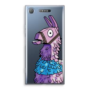 CaseCompany Lama: Sony Xperia XZ1 Transparant Hoesje