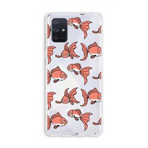 CaseCompany Blub: Galaxy A71 Transparant Hoesje