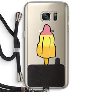 CaseCompany Raketijsje: Samsung Galaxy S7 Transparant Hoesje met koord