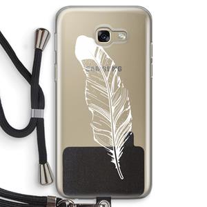 CaseCompany Pluim: Samsung Galaxy A5 (2017) Transparant Hoesje met koord