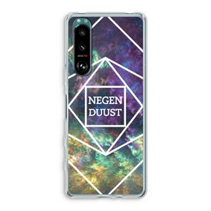 CaseCompany Negenduust ruimte: Sony Xperia 5 III Transparant Hoesje