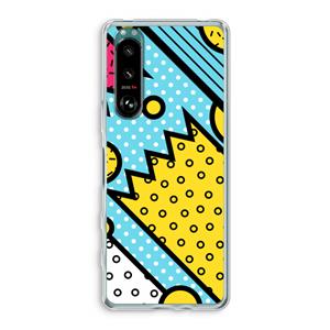 CaseCompany Pop Art #1: Sony Xperia 5 III Transparant Hoesje