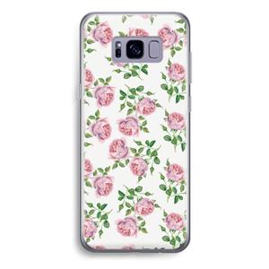 CaseCompany Kleine roosjes: Samsung Galaxy S8 Plus Transparant Hoesje