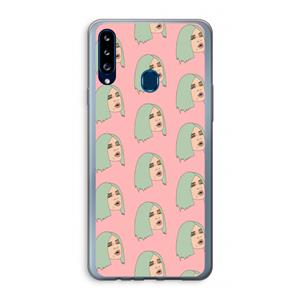 CaseCompany King Kylie: Samsung Galaxy A20s Transparant Hoesje