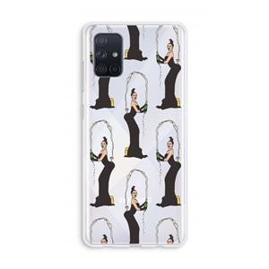 CaseCompany Pop Some Kim: Galaxy A71 Transparant Hoesje
