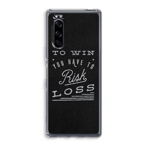 CaseCompany Risk loss: Sony Xperia 5 Transparant Hoesje