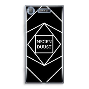 CaseCompany Negenduust geometrisch: Sony Xperia XZ1 Transparant Hoesje