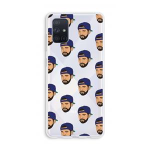 CaseCompany Drake Away: Galaxy A71 Transparant Hoesje
