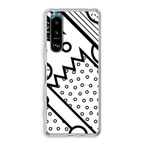 CaseCompany Pop Art #4: Sony Xperia 5 III Transparant Hoesje