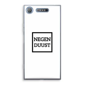 CaseCompany Negenduust vierkant: Sony Xperia XZ1 Transparant Hoesje