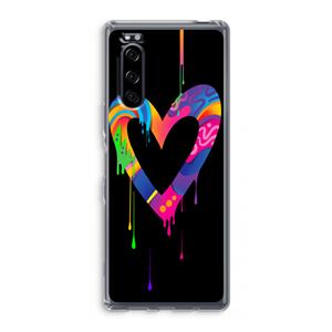CaseCompany Melts My Heart: Sony Xperia 5 Transparant Hoesje