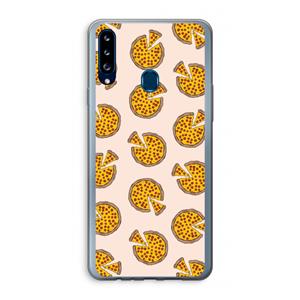 CaseCompany You Had Me At Pizza: Samsung Galaxy A20s Transparant Hoesje